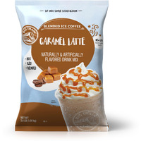 Big Train Blended Ice Coffee Caramel Latte 3 Lb 8 Oz (1 Count), Powdered Instant Coffee Drink Mix, Serve Hot Or Cold, Makes Blended Frappe Drinks