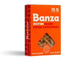 Banza Gluten-Free Chickpea Pasta, Rotini 20G Protein | Lower Carb | High Fiber | High Protein | Plant Based Pasta | 8Oz