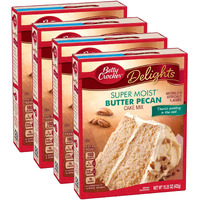 Betty Crocker Supermoist Cake, Butter Pecan, 15.25-Ounce (Pack Of 4)