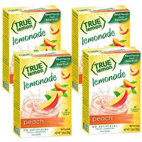 True Peach Lemonade Drink Mix, 10-Count-3G Each (Pack Of 4)