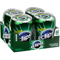 Eclipse Spearmint Sugarfree Gum, 60 Count (Pack Of 4)