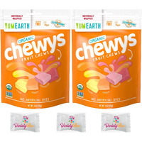 Yumearth Organic Chewys - Allergy Friendly, Non Gmo, Gluten Free, Vegan, 5 Ounce, 2 Pack With Variety Box Mints!