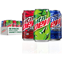 Mountain Dew 3 Flavor Core Variety Pack (Dew, Code Red, Voltage), 12 Fl Oz (Pack Of 18)