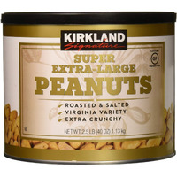Kirkland Signature Nuts, Super Xl Va Peanuts, 40 Ounce (Pack Of 2)