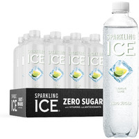Sparkling Ice, Lemon Lime Sparkling Water, Zero Sugar Flavored Water, With Vitamins And Antioxidants, Low Calorie Beverage, 17 Fl Oz (Pack Of 12)