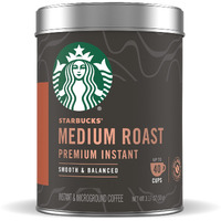 Starbucks Premium Instant Coffee - Medium Roast - 100% Arabica - 1 Tin (Up To 40 Cups)