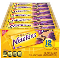Newtons Soft & Fruit Chewy Cookies, (2 Cookies Per Pack) Fig, 24 Oz (Pack Of 12)
