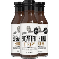 G Hughes Sugar Free Stir Fry Sauce - G Hughes Sugar Free Sauces, Stir Fry Sauces, Keto Stir Fry Sauce, Gluten Free Stir-Fry Sauce, Sugar Free Sauces, Sugar Free Stir Fry - 12 Oz (3-Pack)