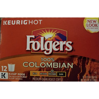Folgers, Gourmet Selections Keurig Brewed Medium Dark Kcup12 Ct, Lively Columbian, 12 Count