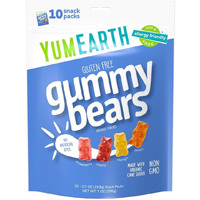 Yumearth Organic Fruit Flavored Gummy Bears, 10- .7Oz. Snack Packs, Allergy Friendly, Gluten Free, Non-Gmo, No Artificial Flavors Or Dyes
