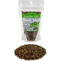 Crunchy Lentil Fest Sprouting Seed Mix - 8 Oz - Handy Pantry Brand - Organic - Green, Red & French Lentils- Edible Seeds, Salad, Soup, Sprouts & Food Storage