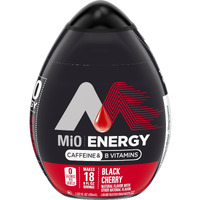 Mio Energy Black Cherry Liquid Water Enhancer, Caffeinated, 1.62 Fl Oz (Pack Of 4)