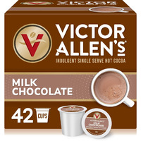 Victor Allen's Coffee Milk Chocolate Flavored Hot Cocoa Mix, 42 Count, Single Serve K-Cup Pods For Keurig K-Cup Brewers