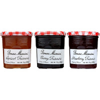 Bonne Maman Fruit Preserves, Variety Pack (Strawberry, Cherry, Apricot), 13 Ounce Jars (Pack Of 3)