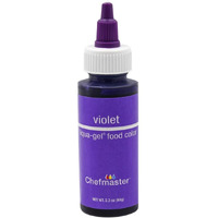 Chefmaster Violet Liqua-Gel Food Coloring | Vibrant Color | Professional-Grade Dye For Icing, Frosting, Fondant | Baking & Decorating | Fade-Resistant | Easy-To-Use | Made In Usa | 2.3 Oz
