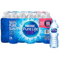 Pure Life, Purified Water, 16.9 Fl Oz, Plastic Bottled Water, 24 Pack