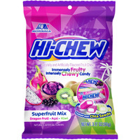 Hi-Chew Superfruit Mix, 3.17 Ounce, 6 Pieces, Gluten-Free, Made With Natural And Artificial Fruit Flavors