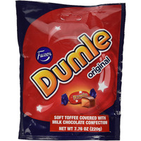 Fazer Dumle Original Soft Toffee Covered With Milk Chocolate 220G Bag