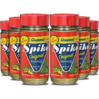 Spike Seasoning, Original Gourmet Magic Seasoning Salt Blend - Seasonings And Spices For Cooking, Popcorn Seasoning, All-Purpose Seasoning For More Flavorful, Healthy Meals, 3 Oz (Pack Of 6)