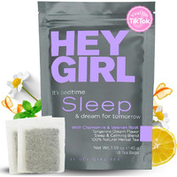 Sleep Tea For Bedtime - Calming Sleepytime Herbal Tea W/Valerian Root, Chamomile, Passion Flower, Lemon Balm - Relaxing Natural Nighty Night Sleeping Tea - Relaxation Self Care Gifts For Women