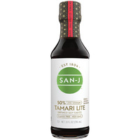 San-J - Gluten Free Tamari Lite Soy Sauce With 50% Less Sodium - Made With 100% Soy - Specially Brewed - 10 Oz. Bottle