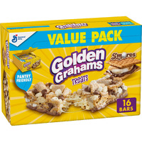 Golden Grahams Breakfast Cereal Treat Bars, S'Mores, Snack Bars, 16 Ct