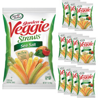 Sensible Portions Veggie Straws, Sea Salt Flavor, Gluten-Free Chips, 7 Ounce Bag, 12-Pack