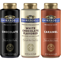 Ghirardelli Squeeze Bottles - Caramel, Chocolate & White Chocolate - Set Of 3