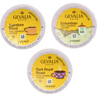 Gevalia Coffee K-Cup Pods Variety Pack, Signature Blend, Columbian And Dark Royal Roast, 36 Count