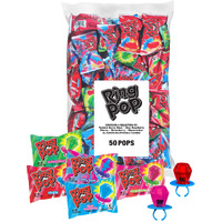 Ring Pop Bulk Candy Lollipop Variety Party Pack - 50 Count Lollipops W/ Assorted Flavors - Fun Candy For Birthdays, Party Favors, Pool Parties, 4Th Of July & Summer Fun - Summer Treats Loved By Kids