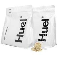 Huel Vanilla Flavor Nutritionally Complete Food Powder - 100% Vegan Powdered Meal (2 Pouches - 7.7Lb - 28 Meals)
