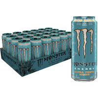 Monster Energy Ultra Fiesta Mango, Sugar Free Energy Drink, 16 Ounce (Pack Of 24)