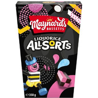 Maynards Bassetts Liquorice Allsorts Carton 350G