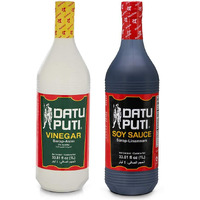 Datu Puti Vinegar And Soy Sauce Value Pack - 1 Liter Bottle Of Each