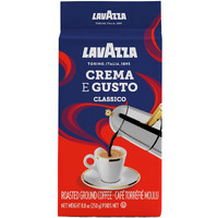 Lavazza Espresso Dark Roast Ground Coffee, 8.8Oz Bricks (4 Pack), Authentic Italian Blend Roasted In Italy, Non Gmo