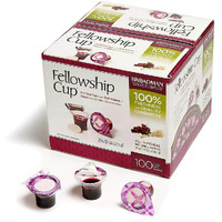 Broadman Church Supplies Pre-Filled Communion Fellowship Cup, Juice And Wafer Set, 100 Count