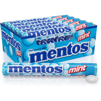 Mentos Chewy Mint Candy Roll, Mint, Non Melting, Party, 14 Count (Pack Of 15) - Packaging May Vary