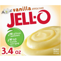 Jell-O Vanilla Instant Pudding & Pie Filling Mix (24 Ct Pack, 3.4 Oz Boxes)