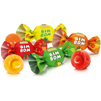 Roshen Bim Bom Hard Candy With Fruit Flavor Filling Kosher And Halal, Delicious, Flavorful Hard Sweets Bulk Candy 1Kg/2.2Lbs