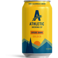 Athletic Brewing Company Craft Non-Alcoholic Beer - 24 Pack X 12 Fl Oz Cans - Upside Dawn Craft Golden - Low-Calorie, Award Winning - Subtle Aromas With Floral And Earthy Notes