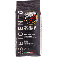 Caffe Vergnano Espresso Roast ""Classico 600 Blend"" Whole Bean Coffee | 2.2 Lb Bag (1 Kilo) | Imported From Italy