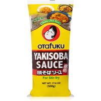 Otafuku Yakisoba Sauce For Japanese Stir Fry Noodles, Vegan Yakisoba Sauce Authentic Umami Flavor - No Artificial Flavors, Colors Or Preservatives (17.6 Oz)