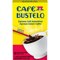 Caf   Bustelo Espresso Style Dark Roast Instant Coffee, 6 Count (Pack Of 12)