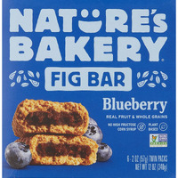 Nature's Bakery Blueberry Fig Bars, 2 Oz, 6 Ct