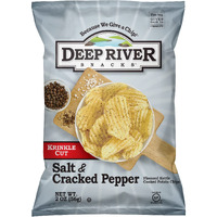 Deep River Snacks Salt & Cracked Pepper Kettle Cooked Potato Chips, 2 Ounce (Pack Of 24)