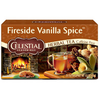 Celestial Seasonings Herbal Tea, Fireside Vanilla Spice, Caffeine Free, 20 Tea Bags (Pack Of 6)