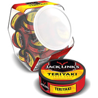 Jack Link's Beef Jerky Chew, Teriyaki Flavor, Shredded Beef Jerky, Made With Beef, 0.32 Oz Per Snack Tin, 11.52 Oz Total (Pack Of 36)