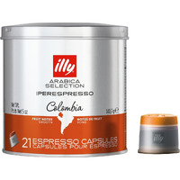 Illy Coffee Iperespresso Capsules - Single-Serve Coffee Capsules & Pods - Single Origin Coffee Pods - Colombia Medium Roast With Notes Of Fruit - For Iperespresso Capsule Machines - 21 Count