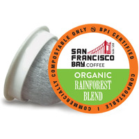 San Francisco Bay Compostable Coffee Pods - Organic Rainforest Blend (12 Ct) K Cup Compatible Including Keurig 2.0, Medium Dark Roast