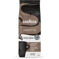 Lavazza Perfetto Whole Bean Coffee Blend Dark Roast , 12 Ounce 100% Arabica, Full-Bodied Dark Roast With Bold, Dark Flavor And Notes Of Caramel